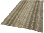 Kıl Çizgili Gri Keçi Kılı İpliğinden El Dokuma Kilim-161x245 - Görsel 3