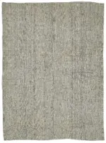 Kıl Çizgili Bej Keçi Kılı İpliğinden El Dokuma Kilim-200x272