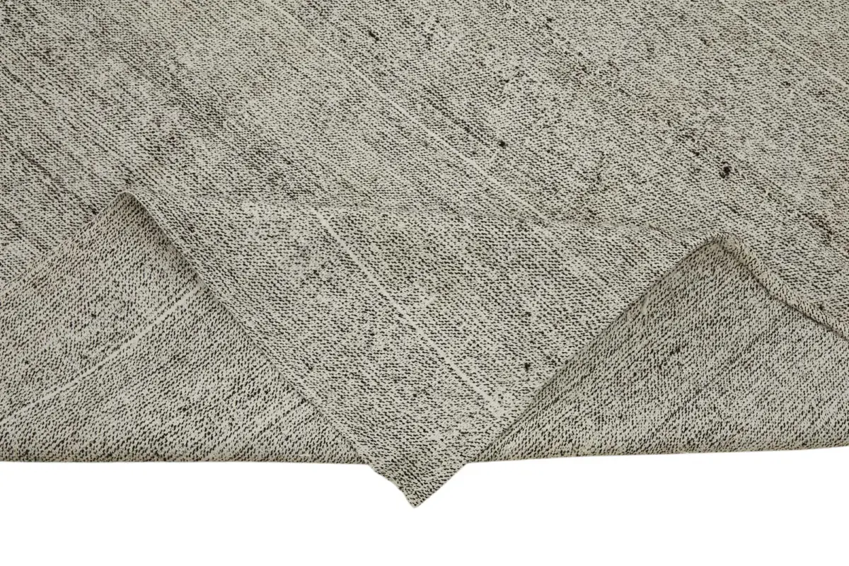 Kıl Çizgili Bej Keçi Kılı İpliğinden El Dokuma Kilim-200x272 - Görsel 6