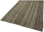 Kıl Çizgili Gri Keçi Kılı İpliğinden El Dokuma Kilim-178x226 - Görsel 3