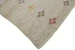 Kıl Çizgili Bej Keçi Kılı İpliğinden El Dokuma Kilim-201x284 - Görsel 4