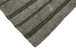 Kıl Çizgili Gri Keçi Kılı İpliğinden El Dokuma Kilim-198x282 - Görsel 4