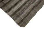 Kıl Çizgili Gri Keçi Kılı İpliğinden El Dokuma Kilim-188x265 - Görsel 4