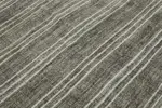 Kıl Çizgili Gri Keçi Kılı İpliğinden El Dokuma Kilim-183x250 - Görsel 5