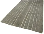 Kıl Çizgili Gri Keçi Kılı İpliğinden El Dokuma Kilim-185x287 - Görsel 3