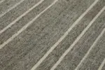 Kıl Çizgili Gri Keçi Kılı İpliğinden El Dokuma Kilim-185x287 - Görsel 5