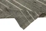 Kıl Çizgili Gri Keçi Kılı İpliğinden El Dokuma Kilim-185x287 - Görsel 6