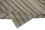 Kıl Çizgili Gri Keçi Kılı İpliğinden El Dokuma Kilim-202x275 - Görsel 6