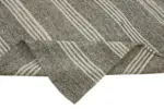 Kıl Çizgili Gri Keçi Kılı İpliğinden El Dokuma Kilim-198x283 - Görsel 6