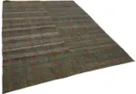 Kıl Çizgili Gri Keçi Kılı İpliğinden El Dokuma Kilim-192x265 - Görsel 2