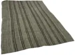 Kıl Çizgili Gri Keçi Kılı İpliğinden El Dokuma Kilim-173x255 - Görsel 2