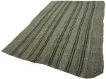 Kıl Çizgili Gri Keçi Kılı İpliğinden El Dokuma Kilim-173x255 - Görsel 3