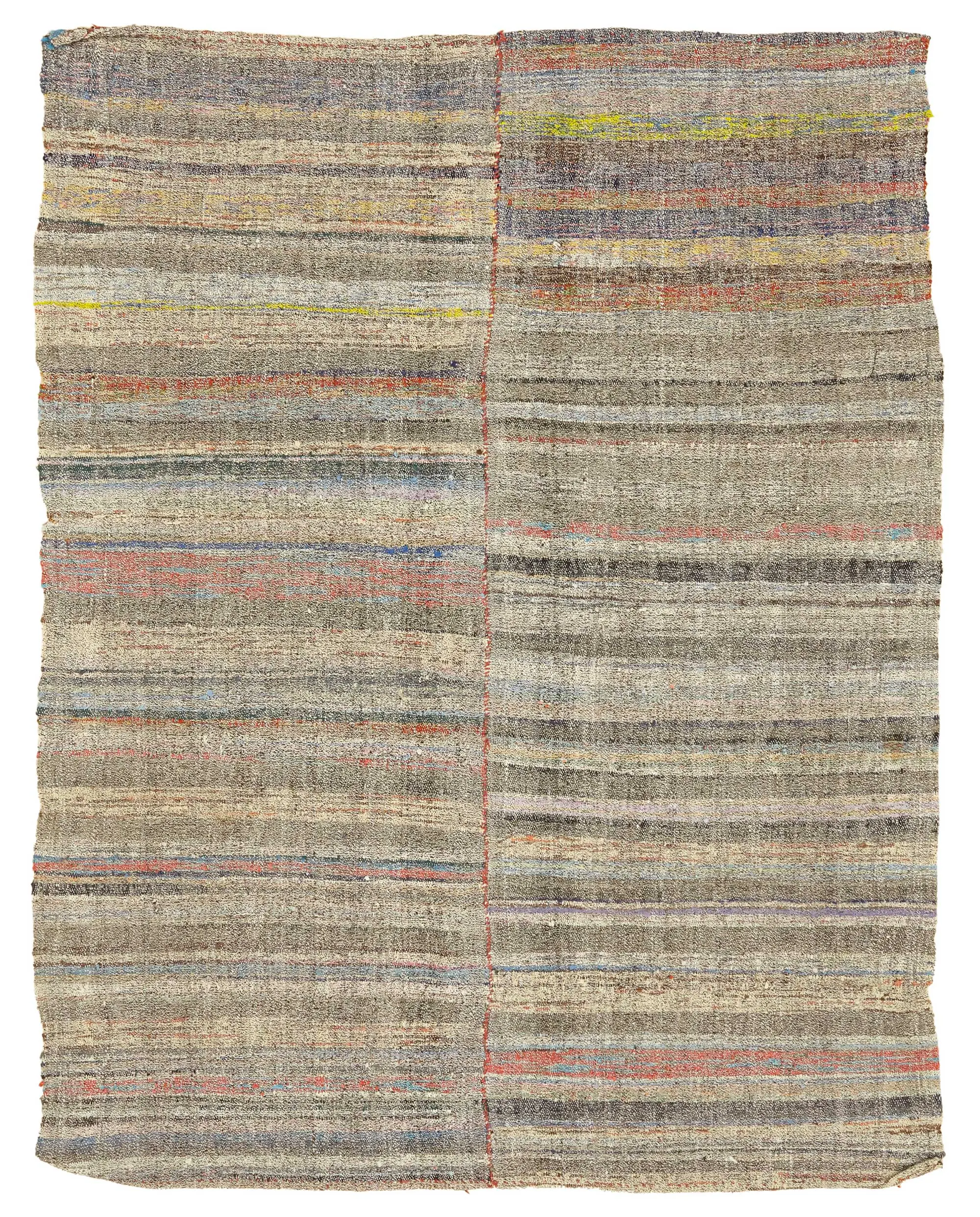 Rc_47257_0_Multicolor_Oriental_Kilim_Rugs Chaput Çizgili Multi Renk Pamuk Üzerine Yün El Dokuma Kilim-172x230 - Görsel 1