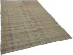 Chaput Çizgili Multi Renk Pamuk Üzerine Yün El Dokuma Kilim-176x270 - Görsel 2