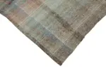 Chaput Çizgili Multi Renk Pamuk Üzerine Yün El Dokuma Kilim-182x251 - Görsel 4