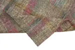 Chaput Çizgili Multi Renk Pamuk Üzerine Yün El Dokuma Kilim-181x256 - Görsel 6