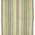 Chaput Çizgili Multi Renk Pamuk Üzerine Yün El Dokuma Kilim-174x223