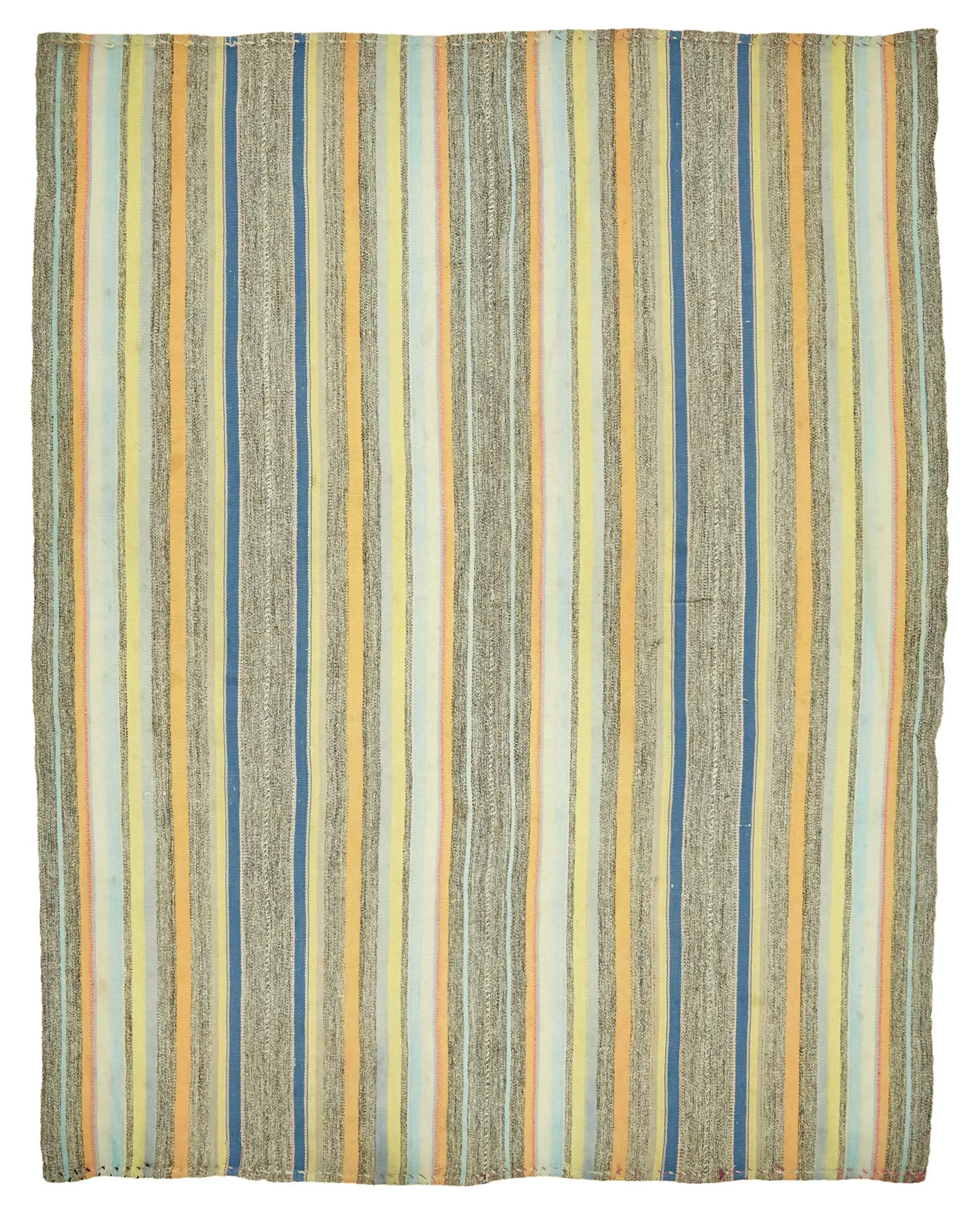 Rc_47273_0_Multicolor_Oriental_Kilim_Rugs Chaput Çizgili Multi Renk Pamuk Üzerine Yün El Dokuma Kilim-174x223 - Görsel 1