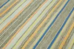 Chaput Çizgili Multi Renk Pamuk Üzerine Yün El Dokuma Kilim-174x223 - Görsel 5