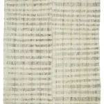 Chaput Çizgili Multi Renk Pamuk Üzerine Yün El Dokuma Kilim-180x272