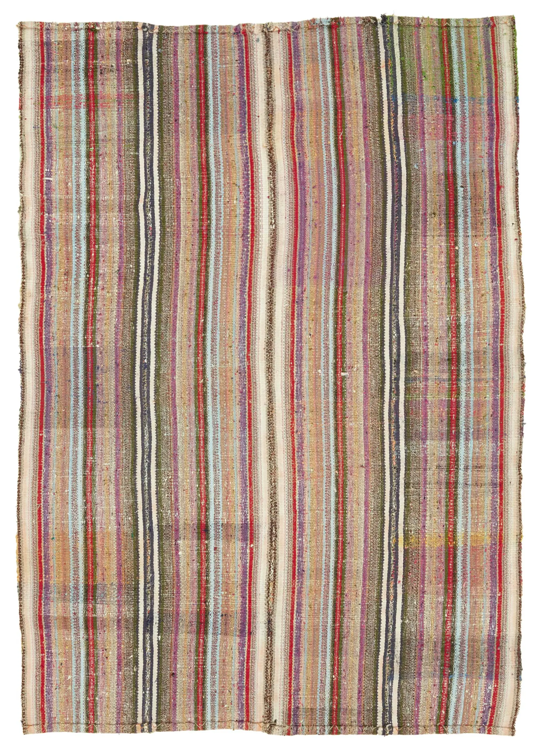 Rc_47279_0_Multicolor_Oriental_Kilim_Rugs Chaput Çizgili Multi Renk Pamuk Üzerine Yün El Dokuma Kilim-170x246 - Görsel 1