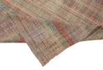 Chaput Çizgili Multi Renk Pamuk Üzerine Yün El Dokuma Kilim-164x237 - Görsel 6