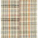 Chaput Çizgili Multi Renk Pamuk Üzerine Yün El Dokuma Kilim-235x297