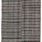 Chaput Çizgili Multi Renk Pamuk Üzerine Yün El Dokuma Kilim-153x260