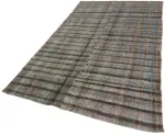Chaput Çizgili Multi Renk Pamuk Üzerine Yün El Dokuma Kilim-153x260 - Görsel 3