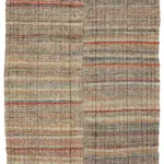 Chaput Çizgili Multi Renk Pamuk Üzerine Yün El Dokuma Kilim-213x290