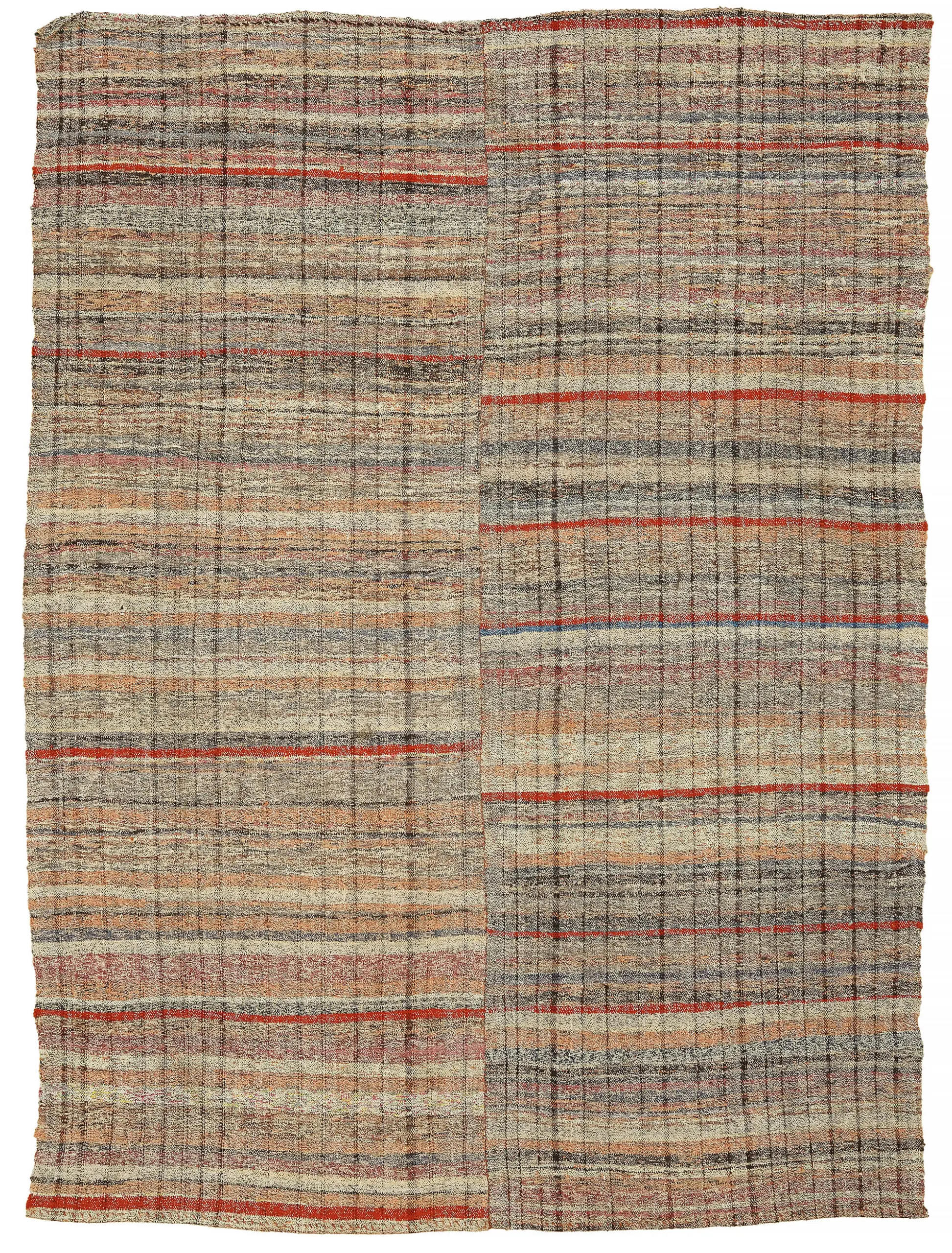 Rc_47302_0_Multicolor_Oriental_Kilim_Rugs Chaput Çizgili Multi Renk Pamuk Üzerine Yün El Dokuma Kilim-213x290 - Görsel 1