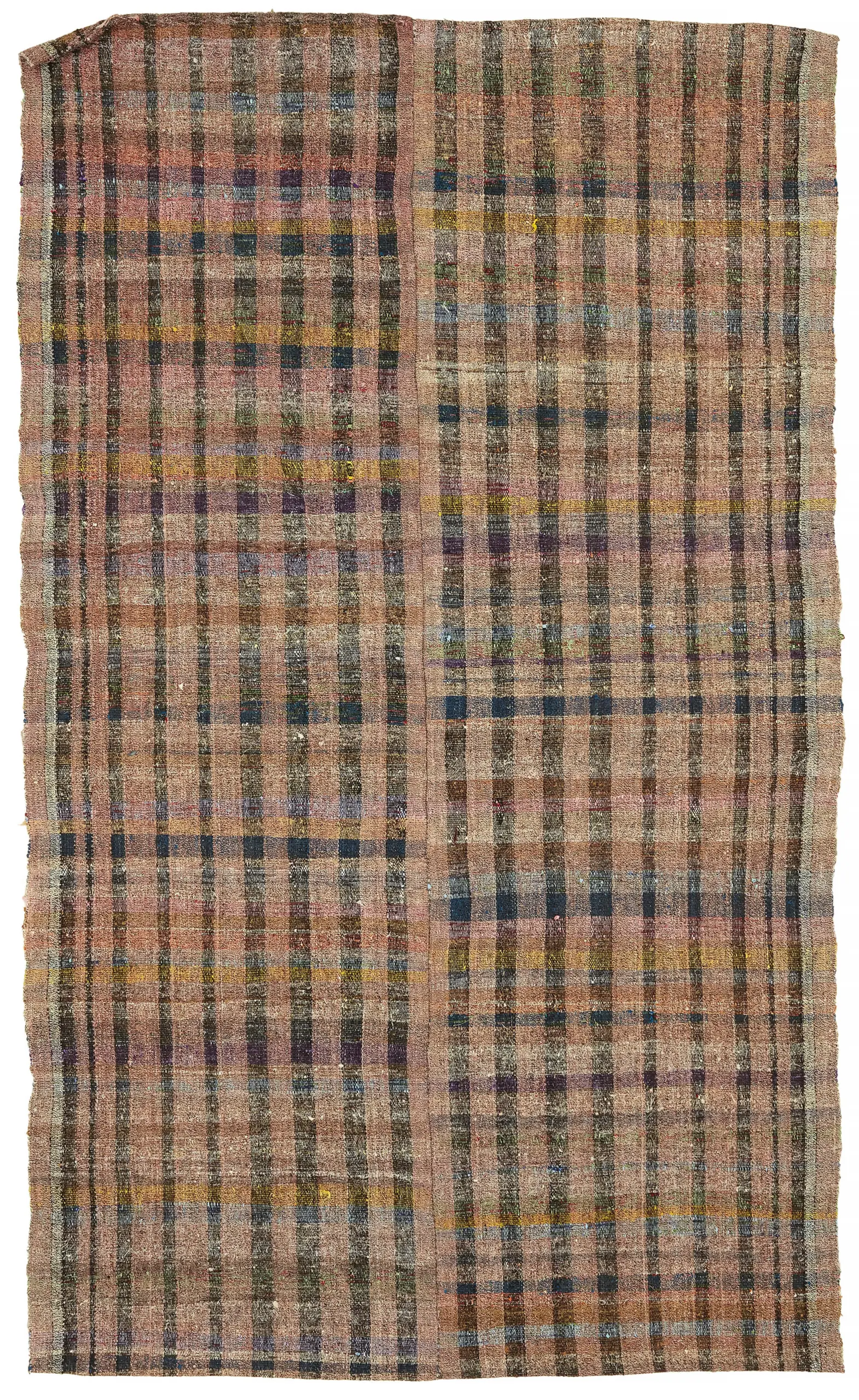 Rc_47303_0_Multicolor_Oriental_Kilim_Rugs Chaput Çizgili Multi Renk Pamuk Üzerine Yün El Dokuma Kilim-174x286 - Görsel 1