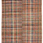 Chaput Çizgili Multi Renk Pamuk Üzerine Yün El Dokuma Kilim-190x254