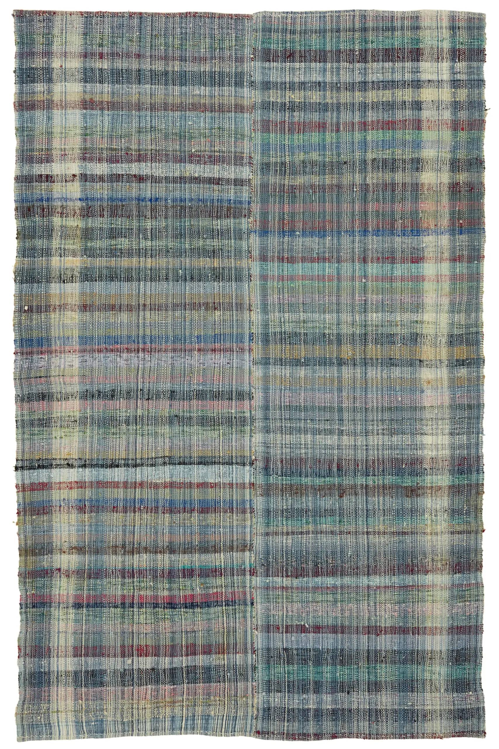 Rc_47305_0_Multicolor_Oriental_Kilim_Rugs Chaput Çizgili Multi Renk Pamuk Üzerine Yün El Dokuma Kilim-171x268 - Görsel 1