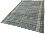 Chaput Çizgili Multi Renk Pamuk Üzerine Yün El Dokuma Kilim-171x268 - Görsel 3
