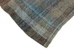 Chaput Çizgili Multi Renk Pamuk Üzerine Yün El Dokuma Kilim-176x305 - Görsel 4