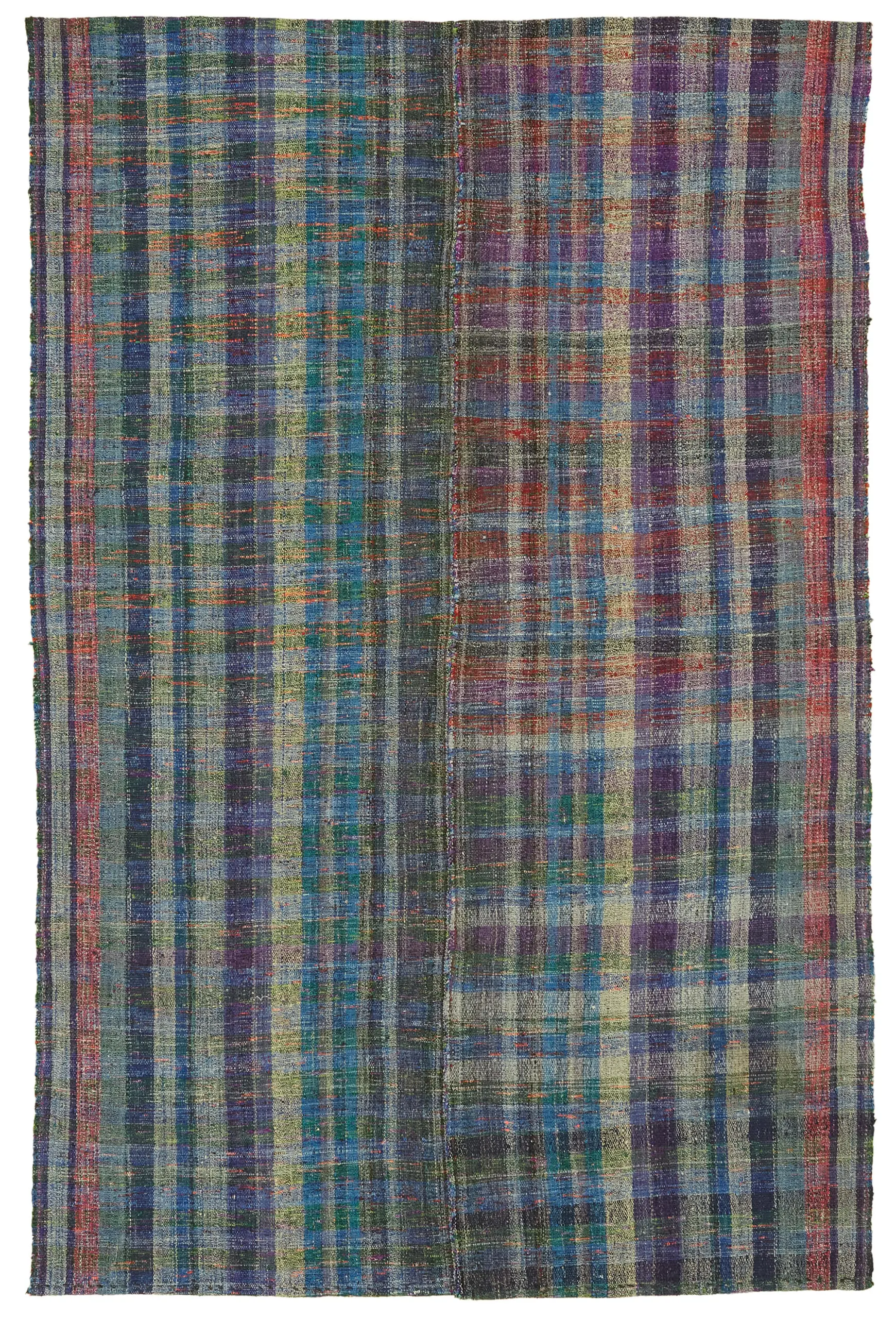 Rc_47311_0_Multicolor_Oriental_Kilim_Rugs Chaput Çizgili Multi Renk Pamuk Üzerine Yün El Dokuma Kilim-161x246 - Görsel 1