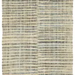 Chaput Çizgili Multi Renk Pamuk Üzerine Yün El Dokuma Kilim-163x265