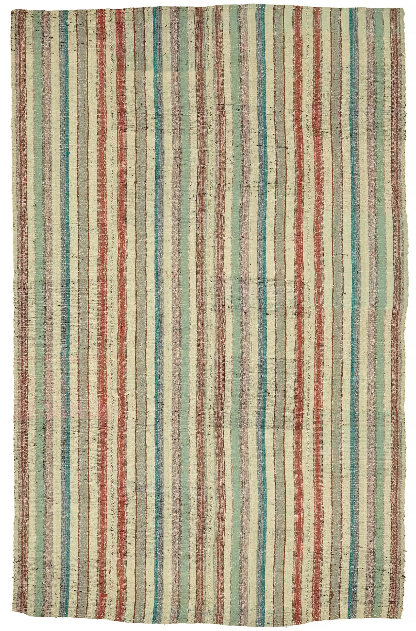 Rc_47317_0_Multicolor_Oriental_Kilim_Rugs Chaput Çizgili Multi Renk Pamuk Üzerine Yün El Dokuma Kilim-181x288 - Görsel 1