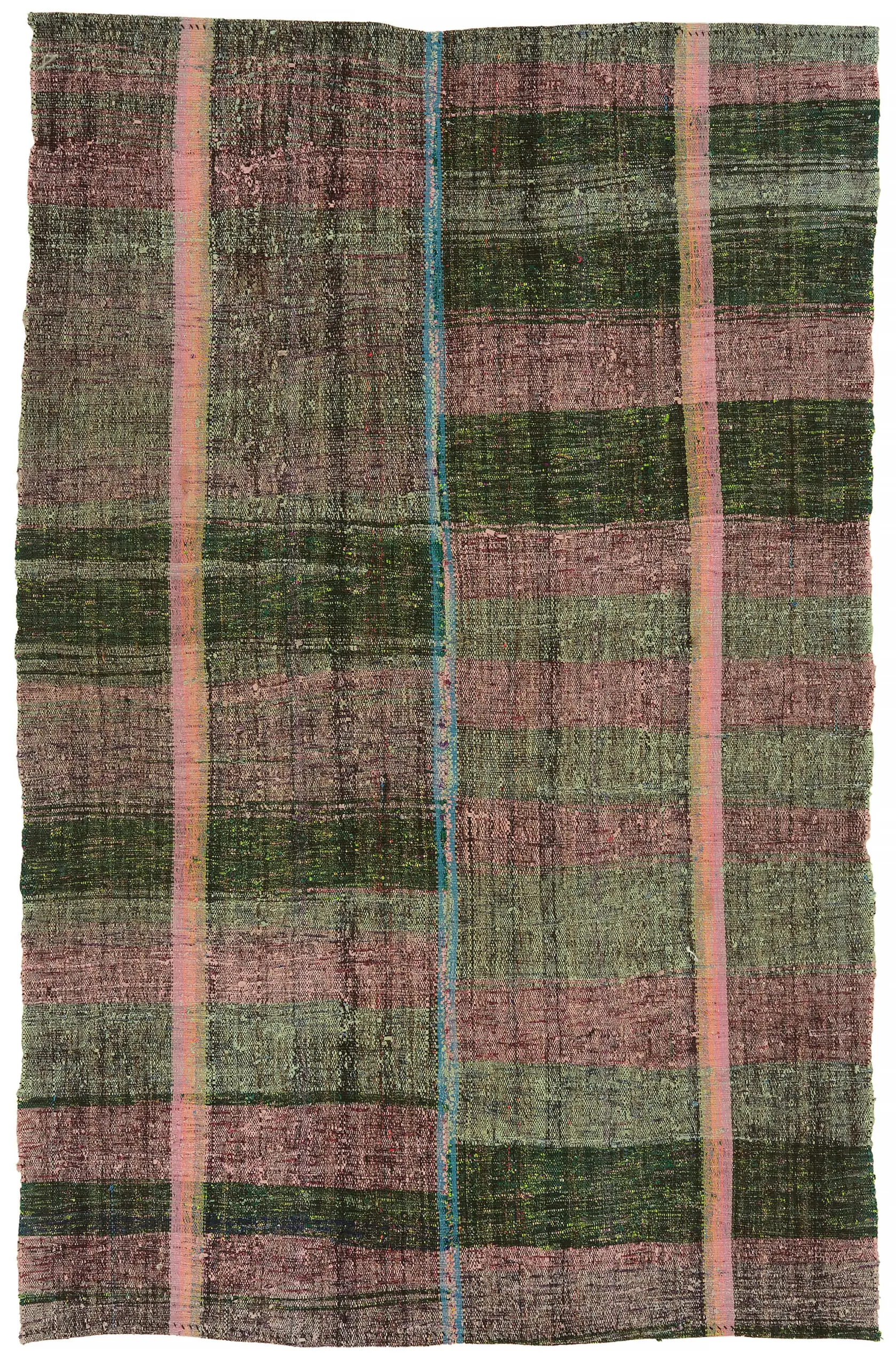 Rc_47320_0_Multicolor_Oriental_Kilim_Rugs Chaput Çizgili Multi Renk Pamuk Üzerine Yün El Dokuma Kilim-184x275 - Görsel 1