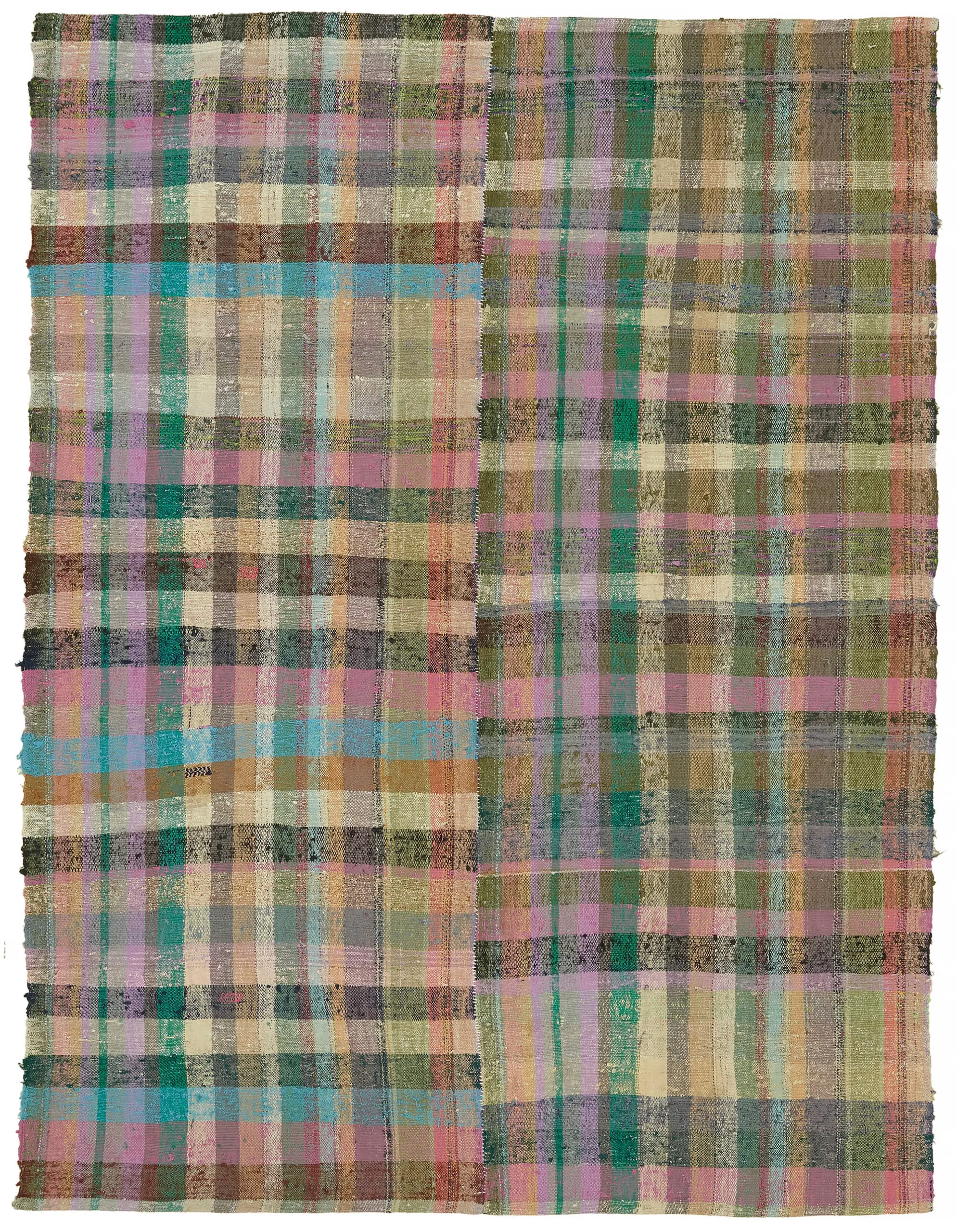 Rc_47328_0_Multicolor_Oriental_Kilim_Rugs Chaput Çizgili Multi Renk Pamuk Üzerine Yün El Dokuma Kilim-206x270 - Görsel 1