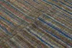 Chaput Çizgili Multi Renk Pamuk Üzerine Yün El Dokuma Kilim-180x253 - Görsel 5