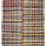 Chaput Çizgili Multi Renk Pamuk Üzerine Yün El Dokuma Kilim-194x310