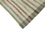 Chaput Çizgili Multi Renk Pamuk Üzerine Yün El Dokuma Kilim-204x331 - Görsel 4