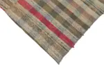 Chaput Çizgili Multi Renk Pamuk Üzerine Yün El Dokuma Kilim-208x288 - Görsel 4