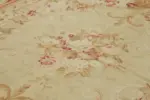 Aubusson Eskitme Bej Pamuk Üzerine Yün El Dokuma Halı-300x432 - Görsel 5