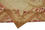 Aubusson Eskitme Bej Pamuk Üzerine Yün El Dokuma Halı-300x432 - Görsel 6