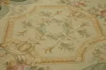 Aubusson Eskitme Bej Pamuk Üzerine Yün El Dokuma Halı-306x435 - Görsel 5