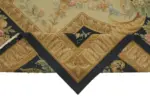 Aubusson Eskitme Bej Pamuk Üzerine Yün El Dokuma Halı-306x435 - Görsel 6