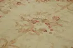 Aubusson Eskitme Bej Pamuk Üzerine Yün El Dokuma Halı-300x432 - Görsel 5